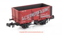 377-130 Graham Farish 8 Plank Wagon End Door 'T & C. Scowcroft & Son Ltd' Red